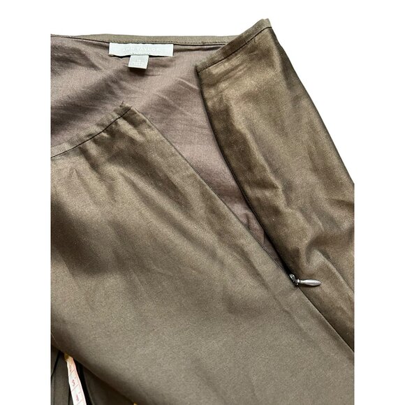 Ann Taylor Boho‎ Tapestry Print Y2K Revival Pleated Midi Skirt Size 12 - Picture 9 of 10